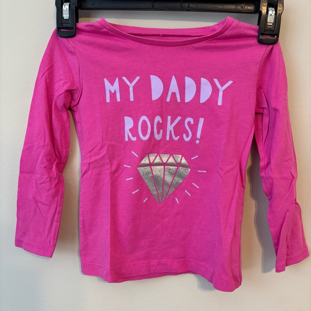 Carter's Baby Girls Lightweight Cotton Long Sleeve Shirt, Pink 4T